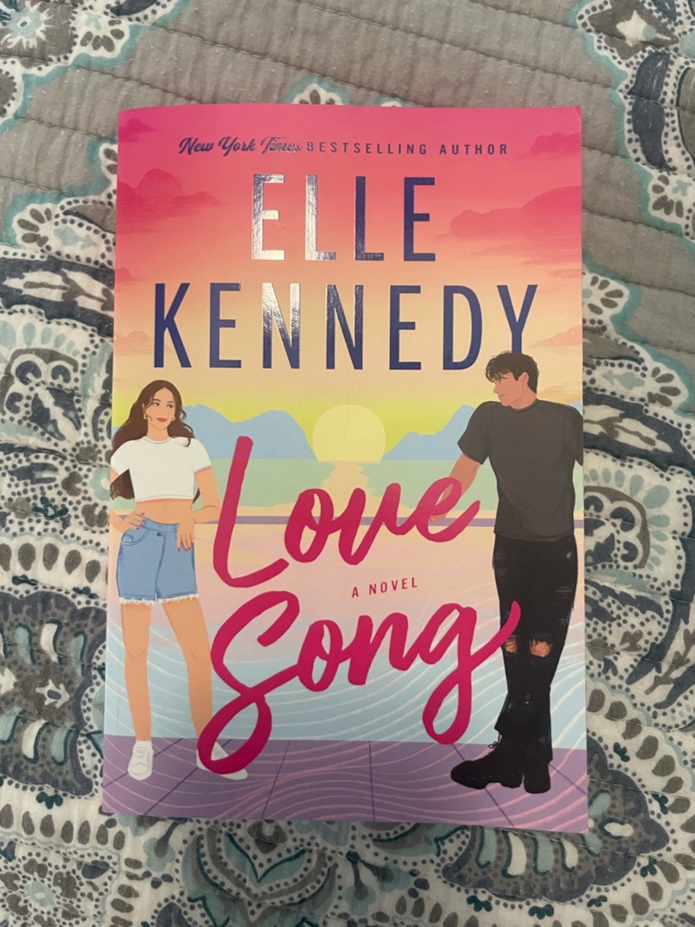 Elle Kennedy "Love Song" Paperback - Pink Gradient Cover